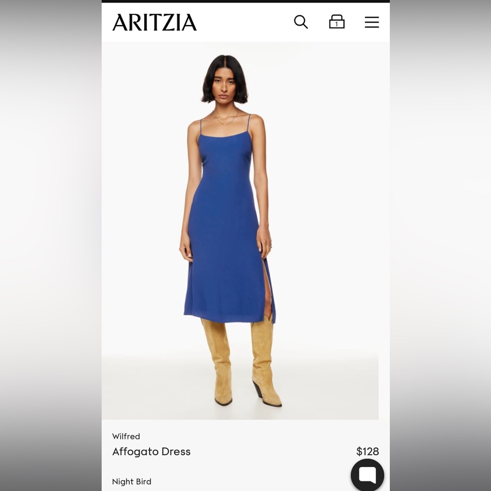 BNWT Aritiza affogato dress